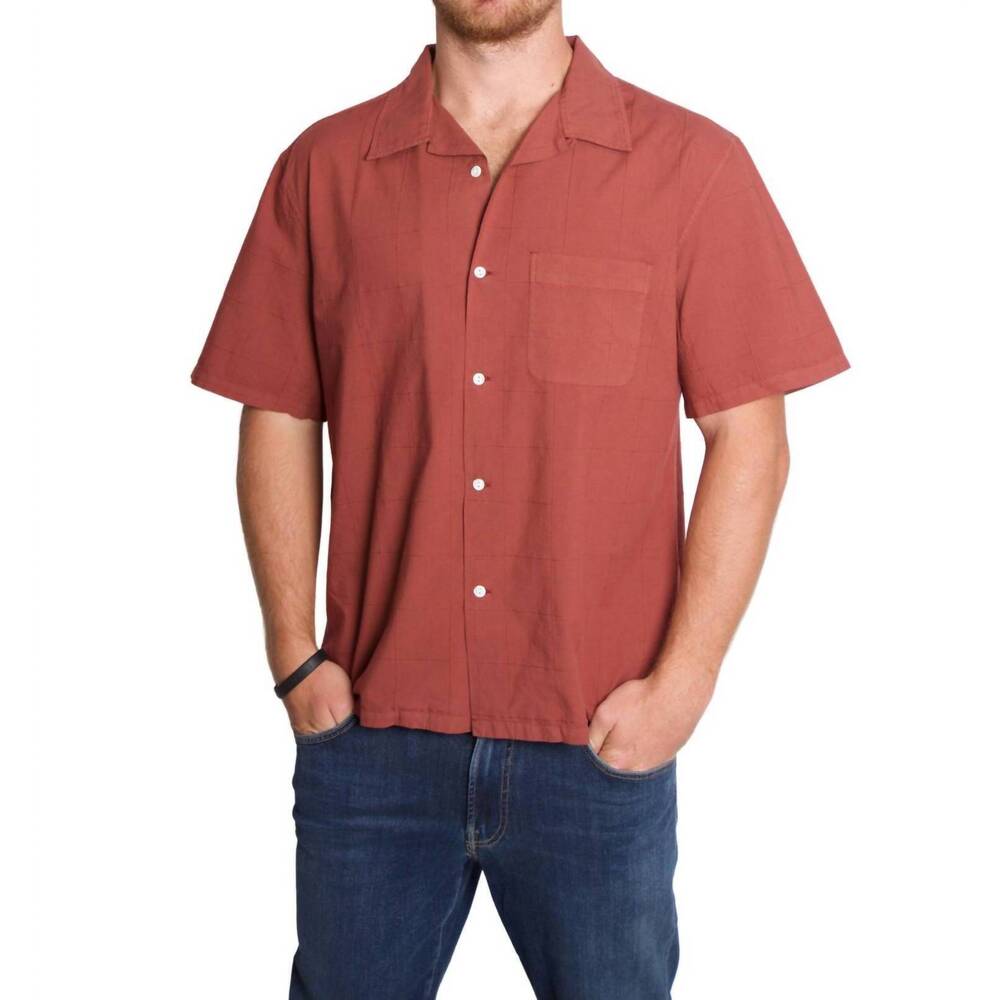 NEW KNICKERBOCKER director cotton shirt in rust